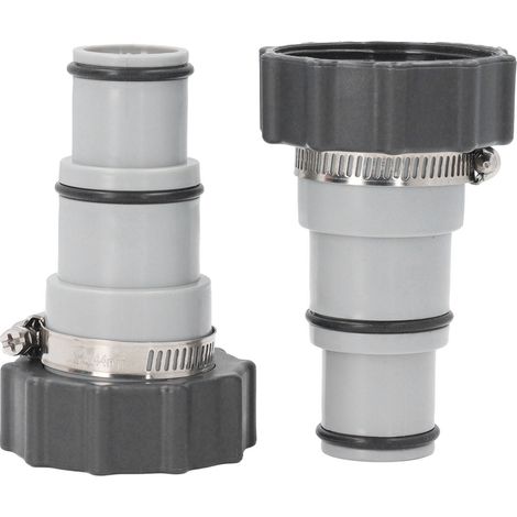 Kit d'adaptateur de tuyau de piscine fileté à collier, raccord de pompe avec collier et joint pour tuyaux 1,5 et 1,25 pouces (1/5)