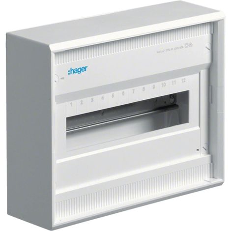 Tableau électrique Hager va12bn IP30 protection classe II (1/3)