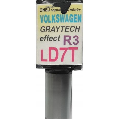 Reparación de arañazos en la pintura del coche VW LD7T R3 Graytech 10 ML Arasystem (1/5)