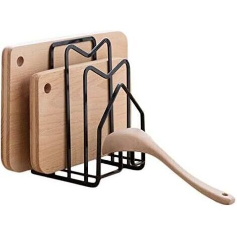 BUNTHAUS Support de planche à découper, support de couverture de pot, support de stockage de planche à découper support de vidange de comptoir de cuisine-Ensoleillé (1/4)