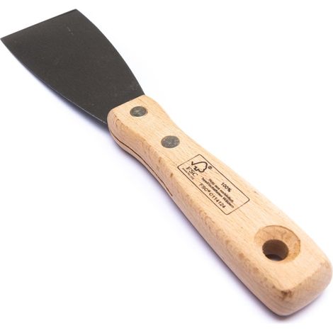 TrendLine Spachtel mit Holzheft 5 cm Holzgriff Malerspachtel Schaber (1/2)
