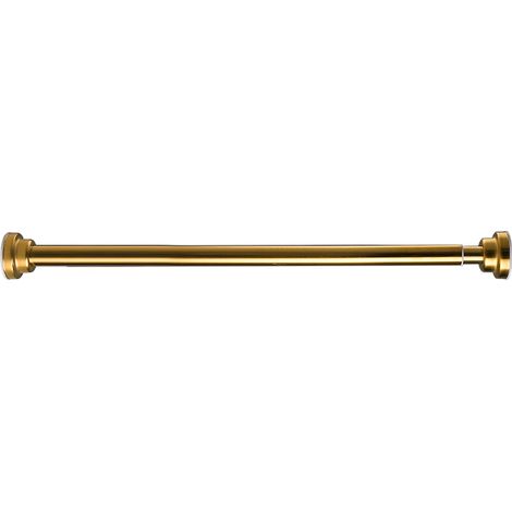 Tringle à rideau de salle de bain réglable, tringle à vêtements, tringle de douche sans perforation, or (80-140 cm) (1/5)
