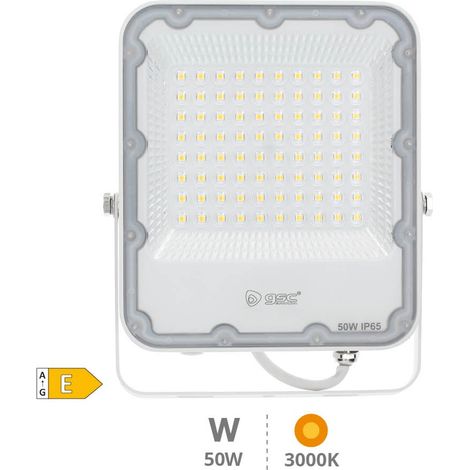 Proyector aluminio LED 50W 3000K IP65 Blanco (1/4)