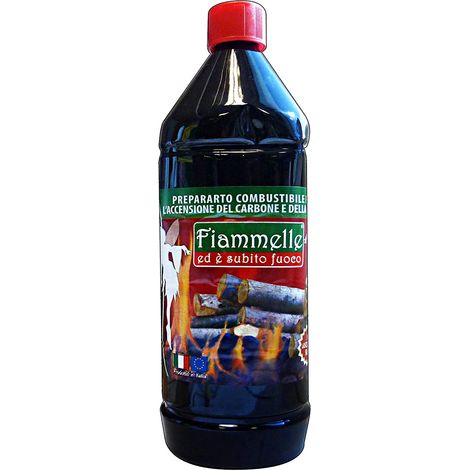 MAURY'S FIAMMA OLIO ACCENDIFUOCO LIQUIDO PER CAMINO BARBECUE CARBONELLA 1LT (1/2)