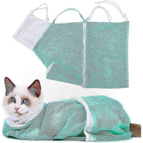 Sac de bain pour chat anti-morsure et anti-griffure, sac de toilettage pour le bain (1/5)