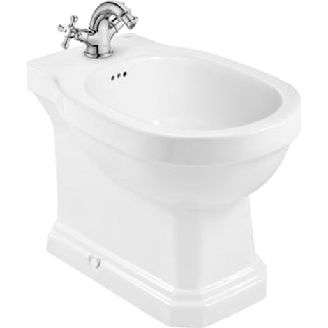 Bidet au sol CARMEN - blanc brillant - 1 trou de robinetterie - Roca - A3570A4000 (1/4)
