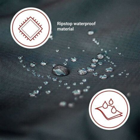 NALOOKAMIC  Housse de tondeuse à gazon, housse de tracteur étanche pour terrasses jusqu'à 137,2 cm, polyester Oxford 420D robuste, durable, UV, résistant à l'eau pour votre tracteur de jardin.--TRIMEC (1/4)