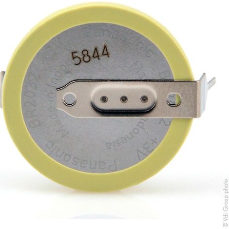 Panasonic - Pile bouton lithium BR2032/HFN PANASONIC 3V 190mAh (1/3)