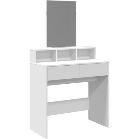 Maison Exclusive - Toeletta con Specchio Bianco 80x41x144,5 cm