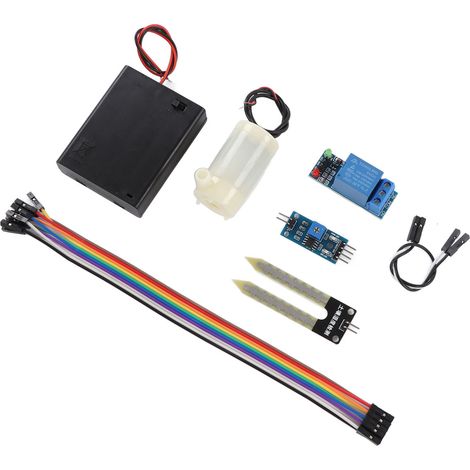 Kit de câblage pour pompe d'arrosage automatique de fleurs, module relais d'irrigation, module capteur d'humidité du sol (1/5)