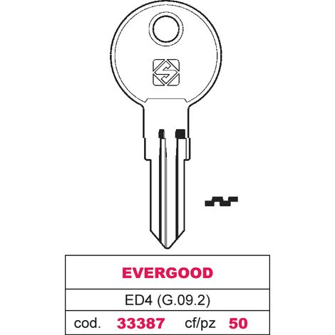 Silca CHIAVE ASC ED4 (G.VAF 0) EVERGOOD 10.00 pz