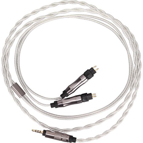 Câble de remplacement argenté 36 brins pour casque Sennheiser HD414 HD650 HD600 HD580 HD25 HD535 (1/5)