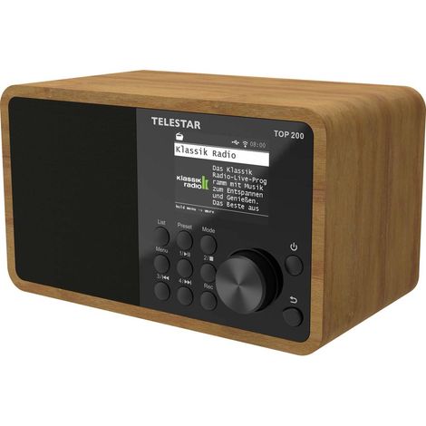 Telestar TOP 200 Holz Radio Internet portatile Internet, DAB+, FM Bluetooth, USB, WLAN, AUX Legno