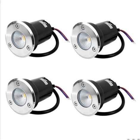 Spot encastrable au sol LED 4 lampadaire encastr 5W pour lextrieur Spot encastrable au sol extrieur antirouille YYV (1/4)