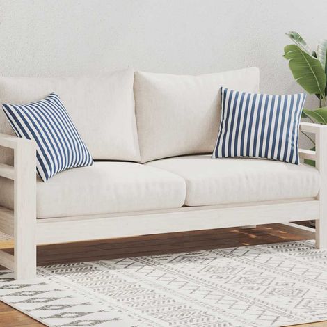 Maison Exclusive - Cuscini da Esterno 2 pz Stampa a Righe 45x45 cm Blu