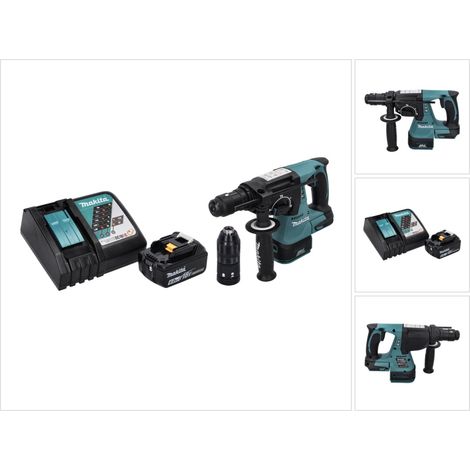 Makita DHR 243 RG1 Marteau perforateur sans fil 18 V SDS plus Brushless + 1x batterie 6,0 Ah + chargeur