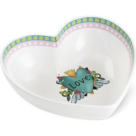 Egan Love svuota tasche ceramica Turchese 17x5 cm