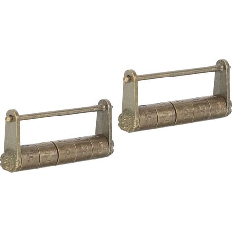 de 2 cadenas à combinaison antiques cadenas rétro pour