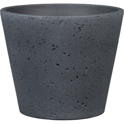 Scheurich Übertopf Serie 701 dark stone Ø 15 cm Blumentöpfe & Übertöpfe