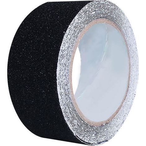 Anti-Rutsch-Band, Anti-Rutsch-Streifen mit Anti-Rutsch-Klebeband für Treppen, Stufen, Beläge, Anti-Rutsch-Band (5 cm x 5 m, Schwarz)