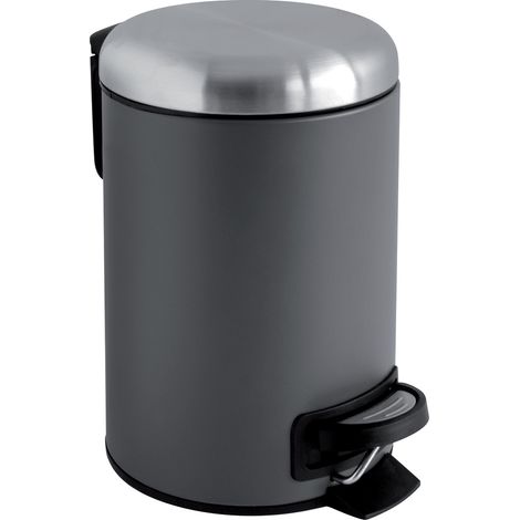 GELCO - Poubelle salle de bain zinc alto