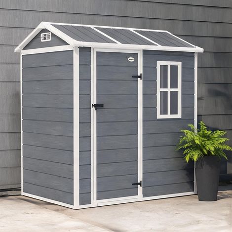 Abri de jardin en plastique Aluminium 186 x 130 x 199 cm (1/5)