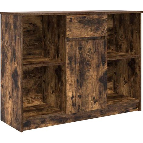 Maison Exclusive - Aparador con cajón roble ahumado 101x35x76 cm (1/5)