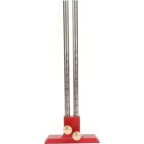 Outil de jauge à mortaise pour Le marquage du Bois, outil de scribe en bois à double tête de règle de scripteur de menuiserie en acier inoxydable pour menuisier (1/4)