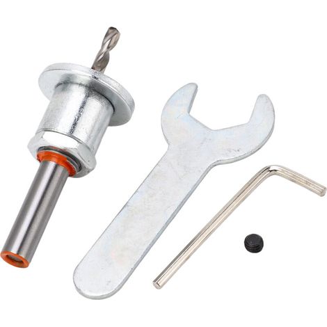 Broca antifraude KIMISS, herramienta de perforación con tope, acero ajustable de 4,0 x 8 mm (1/5)