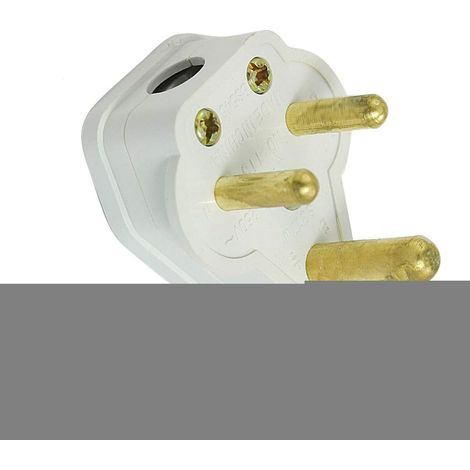 Südafrika - Stecker Adaptateur de baguette Blanc AC 250V 5A (1c3792c456bb50b2d25eff0b864fc50c)