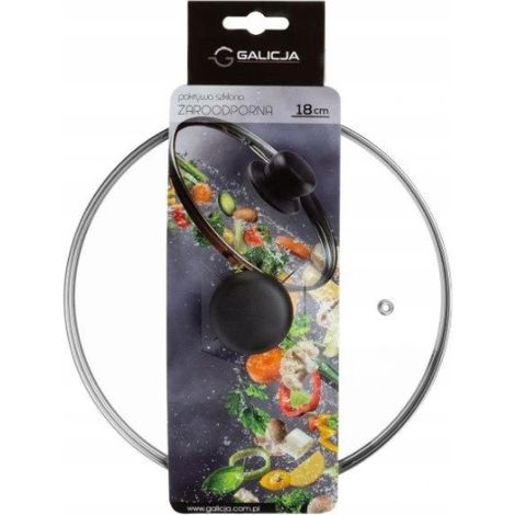 Tapa de vidrio resistente al calor de 18 cm. (1/2)