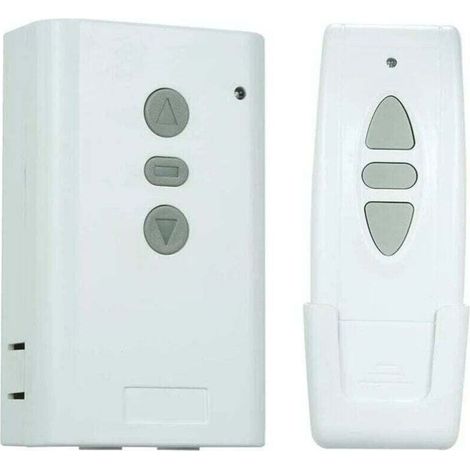 Interrupteur Télécommande sans Fil,Récepteur AC220V 433MHz,Type d'apprentissage Contrôleur,Bidirectionnel 3 clé RF émetteur,Commande à Distance pour Ensemble de Contrôleur de Rideau (1/4)