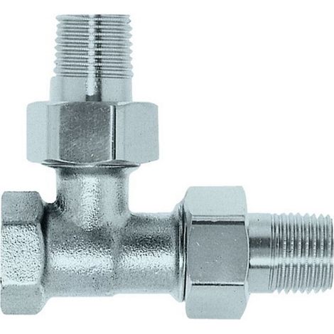 HEIMEIER Raccordo a T di bypass DN 15, con codolo a vite, ottone verniciato, 4154-02.000