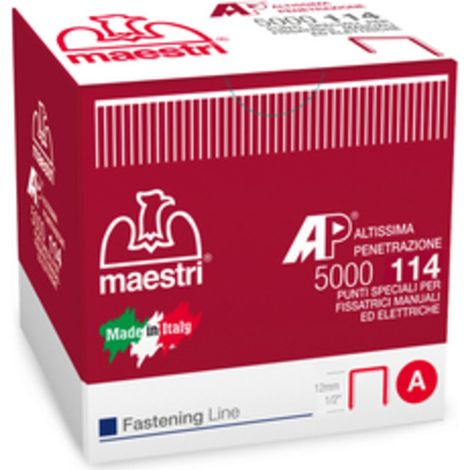 MAESTRI PUNTI SPILLATRICE ART. 114 AP DA 5000 PZ- MAESTRI- 1,0 pz