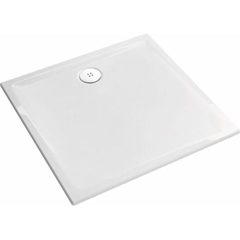 Pozzi ginori piatto doccia bianco in ceramica 90x90 4,5 cm- piletta non inclusa