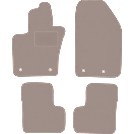 Tapis de sol en velours beige pour : Fiat 500X crossover (2014-2018) (1/5)