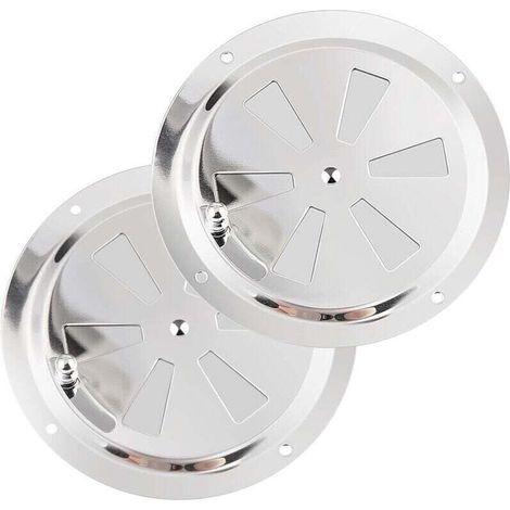 Heizung und Klimaanlage Rundes Lüftungsgitter, 125 mm Edelstahl-Entlüftungskanal Moskitonetz Abluftgitter Zuluft Abluftbelüftung Verstellbare und weiche Rollläden (1/4)