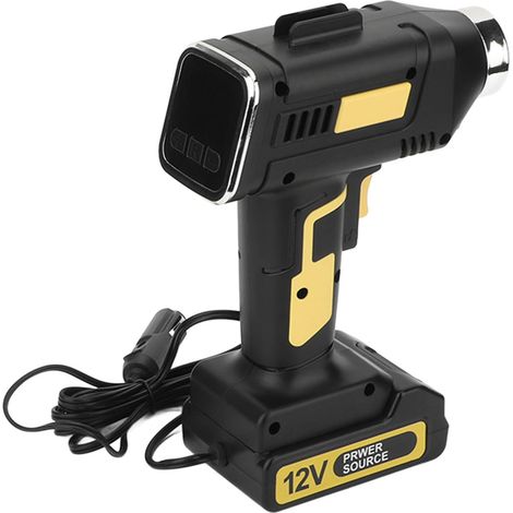 Kit de gonflage de pneus avec compresseur d'air, câble de chargement USB, embout de gonflage rapide et LED pour voiture (1/5)