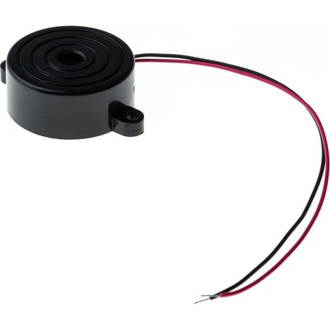 Buzzer piézo RS PRO 85dB Continu, 28V c.c. max, Montage panneau (1/2)