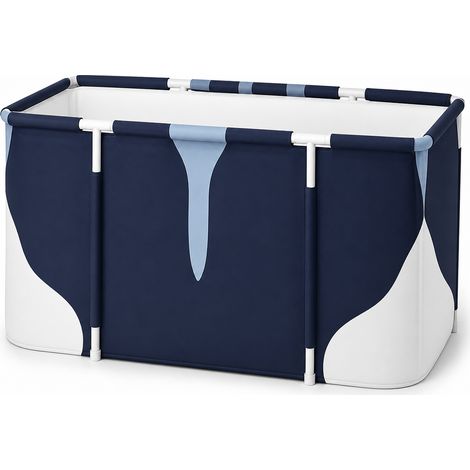 Vasca da bagno pieghevole per adulti 140 cm con schienale e tubo di scarico (1/5)