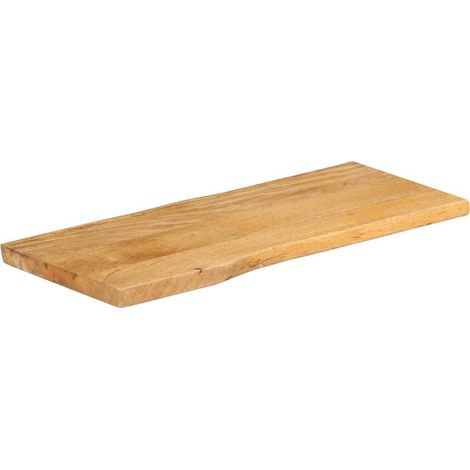 Dessus de table,Plateau de table,Dessus de bureau 100x40x2,5 cm bord vivant bois massif manguier CFW66996 (1/5)