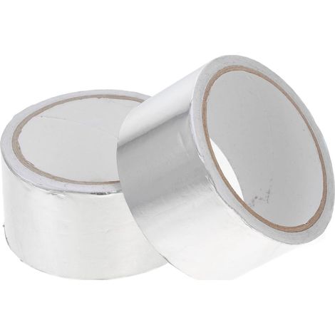 Ruban D’étanchéité Salle de Bain Argenté 2 Rouleaux Aluminium (1/5)