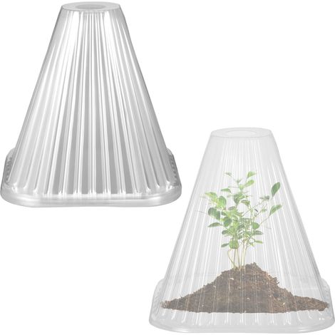 Lot de 20 cloches transparentes réutilisables pour protéger contre la neige, le gel, les escargots, les oiseaux, les poules, les insectes (1/5)