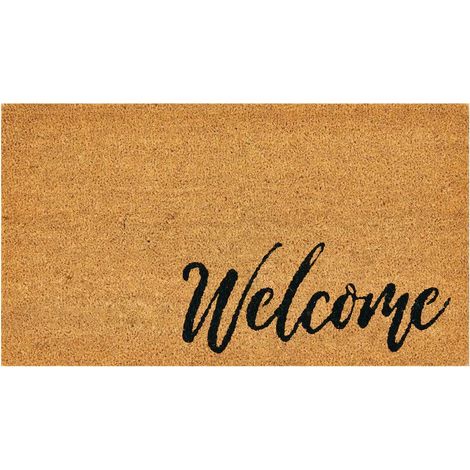 Door Mat - Floor Mat - Non-Slip Rubber Backing - Polyester Surface - 30 x 20 cm - Indoor Outdoor Entryway - 1 Piece (1/5)