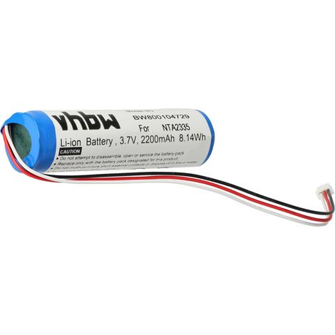 vhbw Bluetooth Speaker battery compatible with Logitech Pure-Fi Anywhere 2 MM50  - Replacement for NTA2335 - (2200 mAh, 3,7 V, Li-Ion)