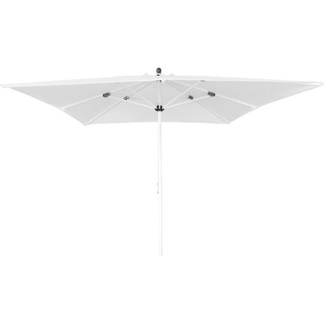 Ombrellone da Giardino 3x3 m Palo Ø48 mm in Alluminio e Poliestere Bianco (1/5)