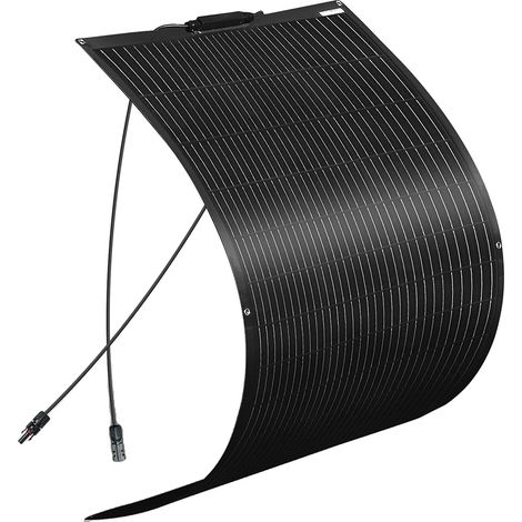 Panneau Solaire, Monocristallin, Design Léger et Flexible, noir 120W (1/2)