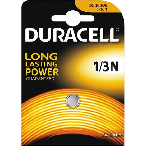 Blister da 1 pila a bottone al litio 3V 160mAh Duracell - 1/3N (1/2)