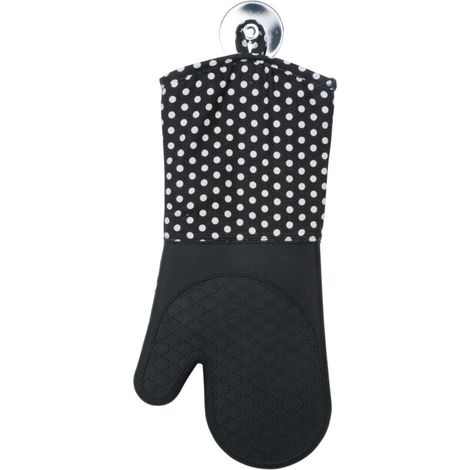 Manique Silicone, Gant de cuisine, noir, Lot de 2 (1/4)
