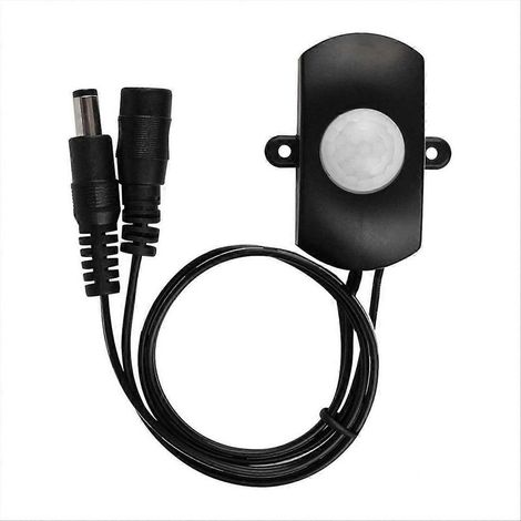Interrupteur à détecteur de mouvement PIR 5-24 V CC 5 A avec câble coupleur CC pour ruban LED (1/5)